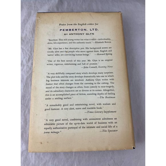 Pemberton Ltd. A Novel - Anthony Glyn - 1957 - Picture 2 of 10